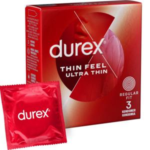 Durex Thin Feel Ultra Thin Kondomer 3 st produkt bild