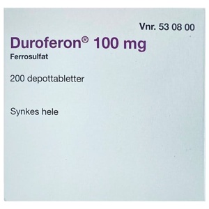 2care4 Duroferon 100 mg 200 stk produktbillede