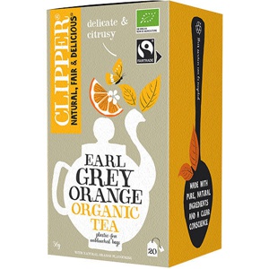 Clipper Earl Grey Te M. Appelsin Økologisk   20 breve produktbillede