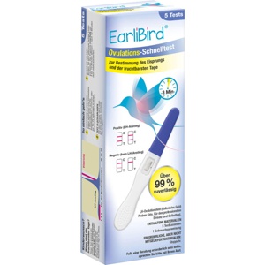 EarliBird Ovulations-Schnelltest 5 St Teststreifen Produktbild