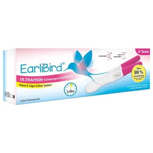EarliBird Ultrafrüh Schwangerschaftstest 2 St Teststreifen Produktbild