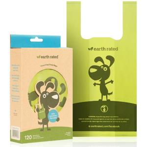 Earth Rated Bajspåsar med Handtag Oparfymerade 120-pack produkt bild