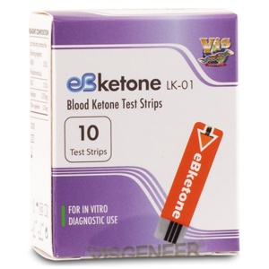 eBketone Teststrimler 10 stk 1 stk produktbillede