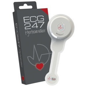 ECG247 Hjerteovervåker, 1 stk sensor og 1 stk elektrodeplaster produktbilde