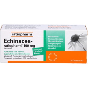 ECHINACEA-RATIOPHARM 100 mg Tabletten Produktbild