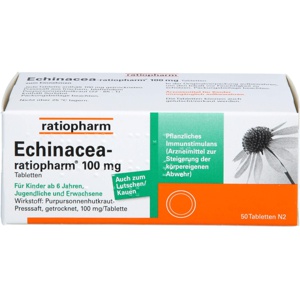 ECHINACEA-RATIOPHARM 100 mg Tabletten Produktbild