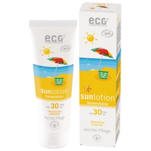Eco Cosmetics Sollotion SPF 30 Aloe Vera & Karanja 125 ml produkt bild