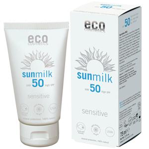 Eco Cosmetics Sun Milk SPF50 Sensitive 75 ml produkt bild