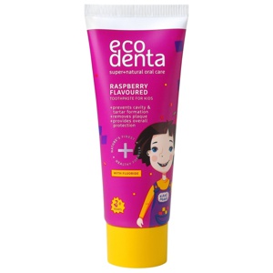 Ecodenta Kids Toothpaste Raspberry With Fluoride 75 ml produktbillede
