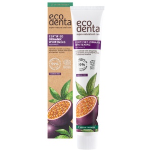 Ecodenta Organic Whitening Passion Fruit Toothpaste With Enzymes 75ml produkt bild