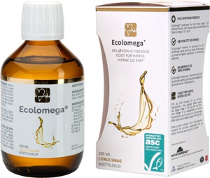 Ecolomega fiskeolie 200 ml produktbillede