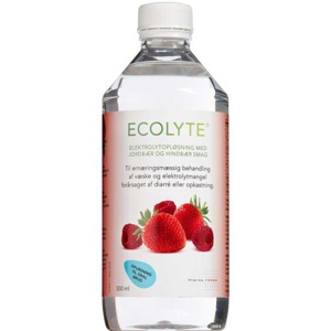Ecolyte jordbær/hindbær - 500 ml produktbillede