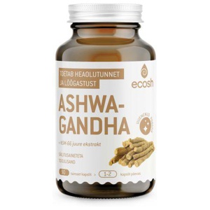 Ecosh ashwagandha kapslid n90 toote pilt