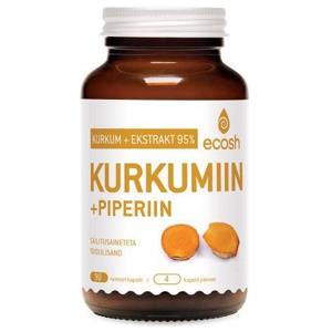 Ecosh Kurkumiin + Piperiin kapslid N90 toote pilt