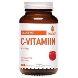 Ecosh life bioaktiivne c-vitamiin acerolaga kapslid n90 toote pilt