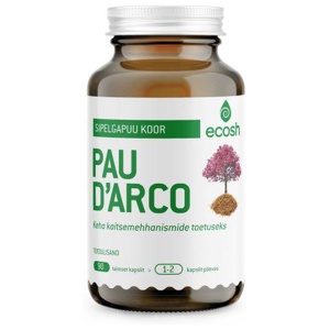 Ecosh Pau D'arco sipelgapuu koore kapslid N90 toote pilt