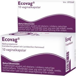 Ecovag, vaginalkapsel, hård 10 st produkt bild