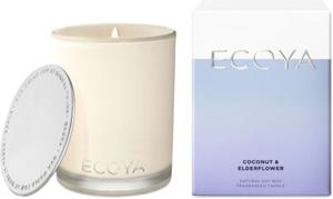 Ecoya Coconut & Elderflower Candle 400 gr 80t brennetid produkt bild