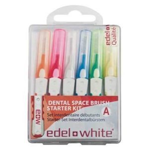 Edelwhite pro Interdentalbürste Start.Kit gem.Größe, 6 St Zahnbürste Produktbild
