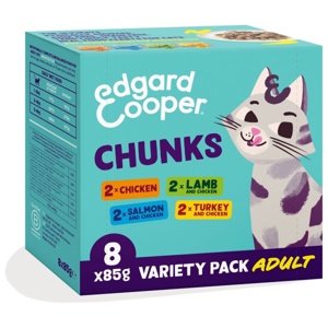 Edgard&Cooper Cat Adult Multipack Chunks in Gravy 8 x 85 g produkt bild
