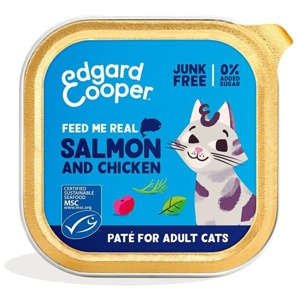 Edgard&Cooper Cat Adult Paté Salmon & Chicken 85 g produkt bild