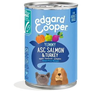 Edgard & Cooper Dog Adult Salmon & Turkey (400 g) produkt bild