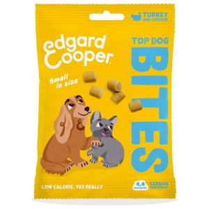 Edgard & Cooper Top Dog Bites Kalkon & Kyckling 50 g produkt bild
