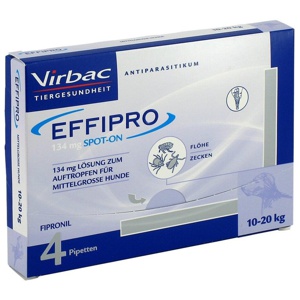EFFIPRO 134 mg Pip.Lsg.z.Auftropf.f.mittelgr.Hund Produktbild