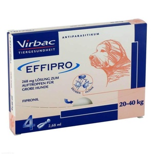 Effipro 268 mg vet. Lösung zum Auftropfen große Hunde, 4 St Lösung Produktbild