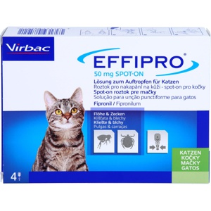 EFFIPRO 50 mg SPOT-ON für Katzen, 4 St Lösung Produktbild