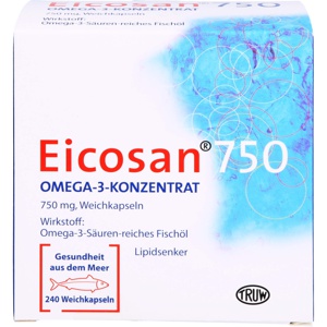 EICOSAN 750 Omega-3 Konzentrat Weichkapseln Produktbild