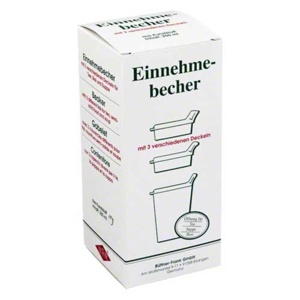 EINNEHMEBECHER Kunststoff m.3 Trinkdeckel Produktbild