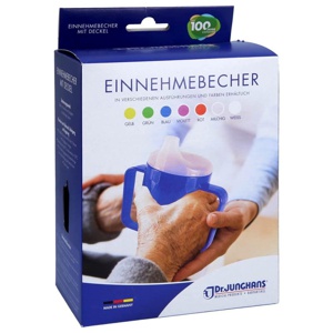 EINNEHMEBECHER m.2 Griffen+2 Deckel 4+12mm rot Produktbild
