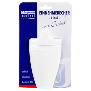 EINNEHMEBECHER m.2 Griffen+2 Deckel 4+12mm weiß Produktbild