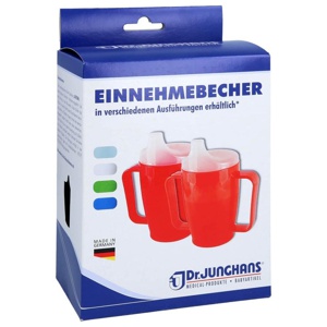 EINNEHMEBECHER m.2 Griffen+Deckel 4mm milchig Produktbild
