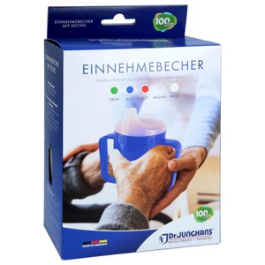 EINNEHMEBECHER m.Griff 2 Deckel 4+12 mm milchig Produktbild