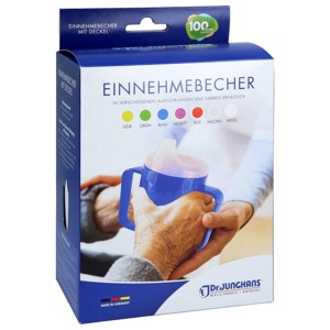 EINNEHMEBECHER m.Griff+Deckel 12mm weiß Produktbild