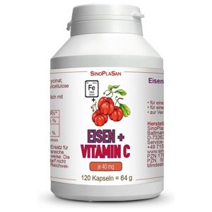 EISEN 40 mg+Vitamin C 40 mg Kapseln Produktbild