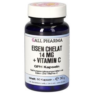 EISEN CHELAT 14 mg+Vitamin C GPH Kapseln Produktbild
