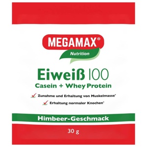 EIWEISS 100 Himbeer Megamax Pulver 30 g Pulver Produktbild