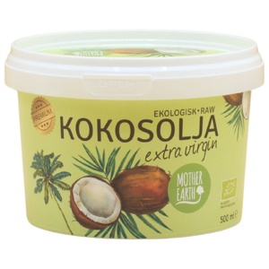 Ekologisk Extra Virgin Kokosolja Kallpressad 500 ml produkt bild