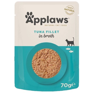 Applaws Cat Natural i buljong 12 x 70 g - Tonfiskfilé produkt bild