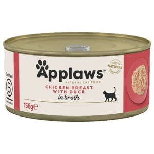 Ekonomipack: Applaws i buljong 48 x 156 g - Kyckling med anka produkt bild
