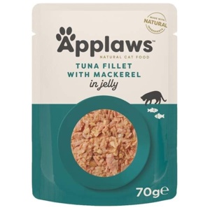 Ekonomipack: Applaws Pouch i gelé 48 x 70 g - Tonfisk med makrill produkt bild