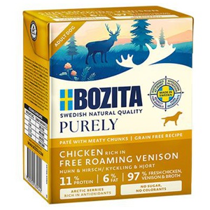 Ekonomipack: Bozita Purely Paté 24 x 370 g - Hjort produkt bild