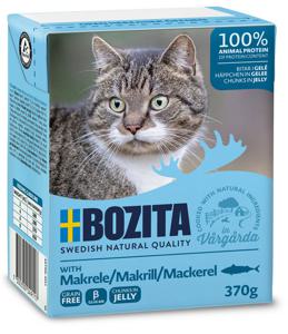 Ekonomipack: Bozita Tetra bitar i gelé 48 x 370 g - Makrill produkt bild