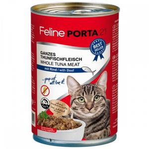 Feline Porta 21 6 x 400 g - Tonfisk med nötkött - spannmålsfritt produkt bild
