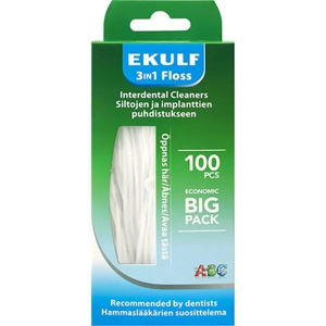 Ekulf 3in1 Floss - 100 stk produktbilde