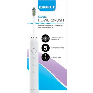 Ekulf Sonic Powerbrush eltandborste White produkt bild