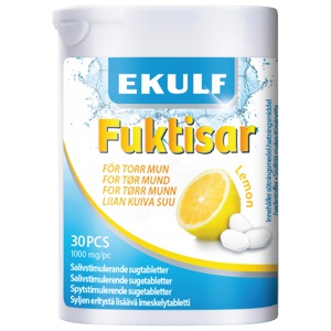 Ekulf Fuktisar sugetabletter sitron 30 stk produktbilde